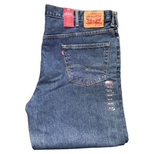 Levi's 550 Relaxed Fit Tapered Leg‎ Jeans Men's 46x30 Big & Tall Dark Wash NEW